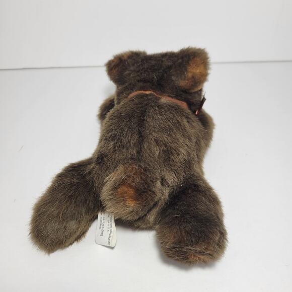 The Bearington Collection Teddy Bear Brown Lazy Ben Stuffed Animal 8" Plush - Picture 4 of 8